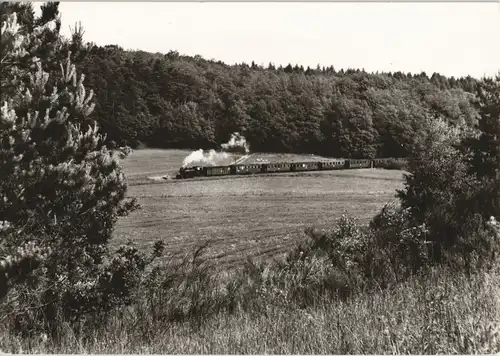 Schmalspurbahn Putbus - Göhren Personenzug  Seelvitz (Juni 1971) 1982
