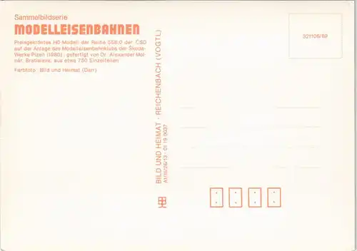 HO-Modell Reihe 556.0 CSD (Anlage Modelleisenbahnklub Skoda Werke Pilsen) 1989