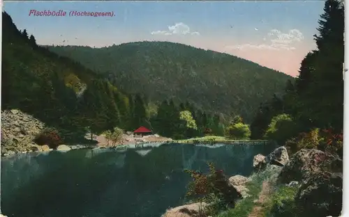 CPA .Frankreich Fischbödle (Hochvogesen)  1916 (deutsche Feldpoststempel)