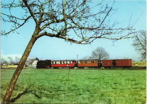 Ansichtskarte Berbisdorf-Radeburg Traditionsbahn Radebeul Ost-Radeburg 1984