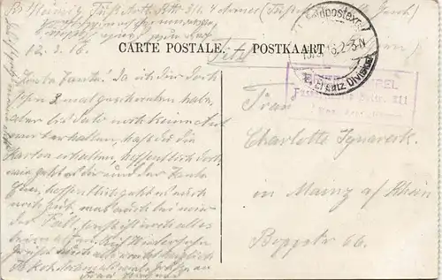 CPA Roubaix ROUBAIX LE GRAND MARCHE 1916   1. Weltkrieg  (dt. Feldpoststempel)