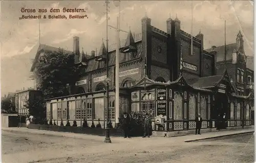 Westerland-Gemeinde Sylt Portier vor dem Restaurant Seestern 1921
