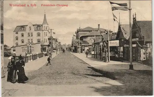 Westerland-Gemeinde Sylt Friedrichstraße - Übergang, Orient Teppiche 1913