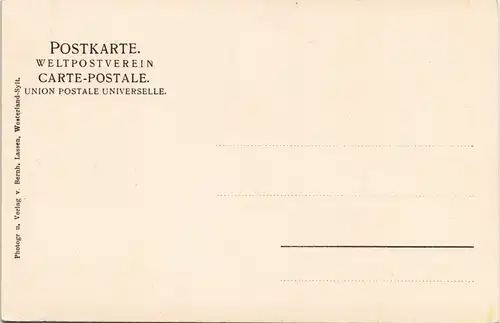 Ansichtskarte Westerland-Gemeinde Sylt Partie an der Villa Roth 1900