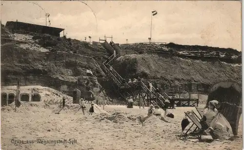 Wenningstedt-Braderup Strandleben, Aufgang - Strandrestaurant 1907