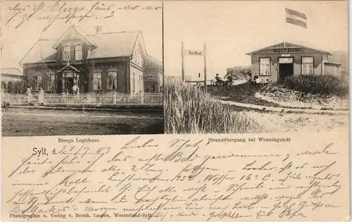 Wenningstedt-Braderup 2 Bild: Bleegs Logierhau, Giftbaude am Strand 1903