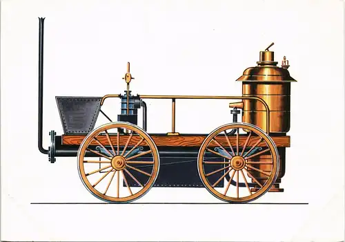 Ansichtskarte  Braithwaites und Ericssons Lokomotive Novelty (anno 1829) 1973