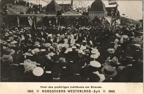 Westerland-Gemeinde Sylt Feier zum 50 Jährigen Jubiläum Kurhaus Strandhalle 1905