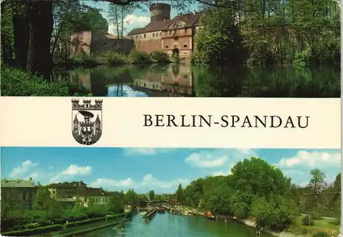 Ansichtskarte Spandau-Berlin Mehrbildkarte mit 2 Ansichten 1975