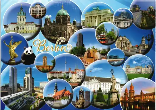 Ansichtskarte Berlin Mehrbild-AK mit diversen Stadtteilansichten 2010