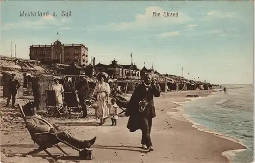 Westerland-Gemeinde Sylt Strandleben - Strandrestaurant Hotel 1908