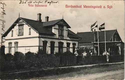 Ansichtskarte Wenningstedt-Braderup Sylt - Villa Hammerich 1913