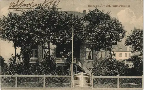 Westerland-Gemeinde Sylt Bismarckstraße 3, Villa Besitzer Arnold 1914