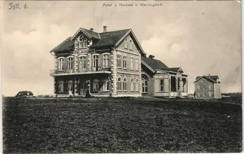 Ansichtskarte Wenningstedt-Braderup Sylt Hotel zur Nordsee 1912