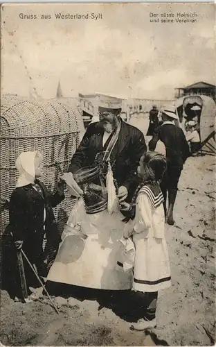 Westerland Sylt Sylter Originale Typen Der süsse Heinrich u seine Verehrer 1907