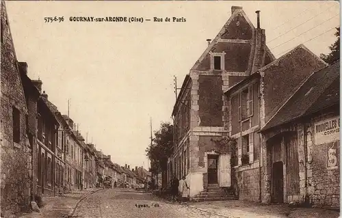 CPA Gournay-sur-Aronde Rue de Paris 1915