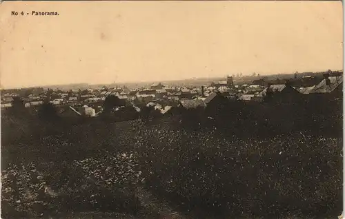 Ansichtskarte  Panorama gel. Feldpoststempel Mob. Et. Kdt. 1915