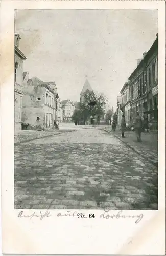 CPA Corbeny WK1 Feldpost Straße und Soldaten 1916