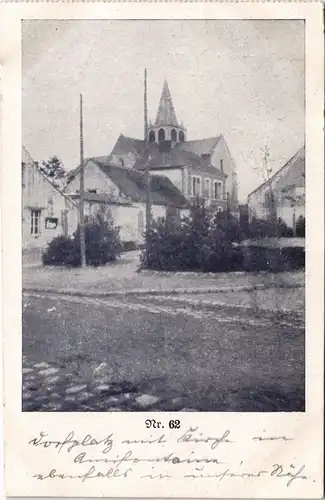 Ansichtskarte  WK1 Feldpost Stadtpartie Frankreich 1916