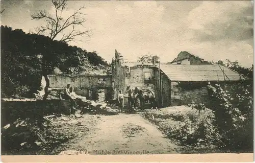 CPA Vigneulles-lès-Hattonchâtel WK1 zerstörte Mühle 1915