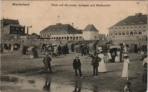 Ansichtskarte Westerland-Sylt Neue Anlagen und Breitenfeld 1916