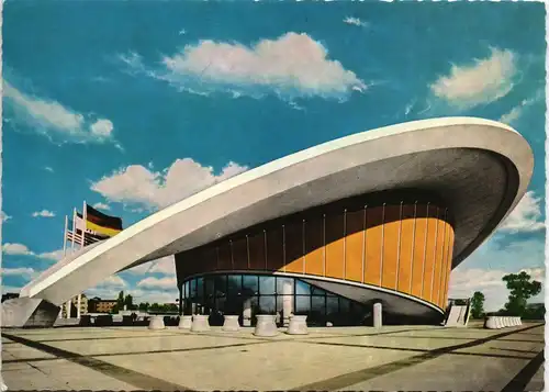 Tiergarten-Berlin Kongreßhalle Gebäude-Ansicht "Schwangere Auster" 1970