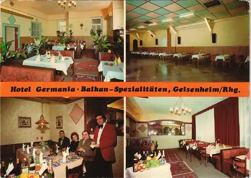 Geisenheim Hotel-Restaurant GERMANIA Margit Bahun Bischof-Blum-Platz 2 1980