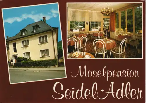 Bernkastel-Kues Cues Mosel-Pension Seidel-Adler Jugendheimstraße  1980