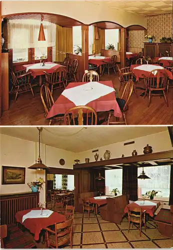 Ansichtskarte Winterberg Hotel Leisse 2 Bild Gastraum 1980
