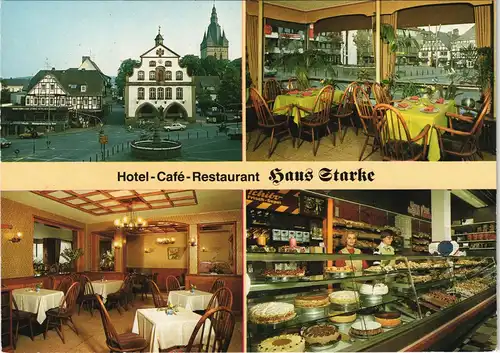 Brilon (Sauerland) Hotel-Café-Restaurant Haus Starke Am Markt 15 1980