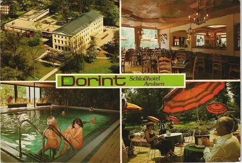 Bad Arolsen Mehrbild-AK Dorint Schloßhotel Arolsen Große Allee 1 1983