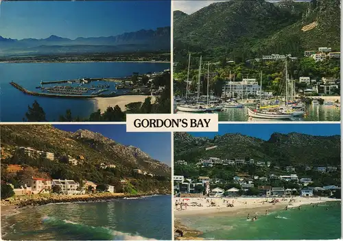 Gordon's Bay Multi-View with Harbour,  Holland Mountains, Bikini Beach 1989
