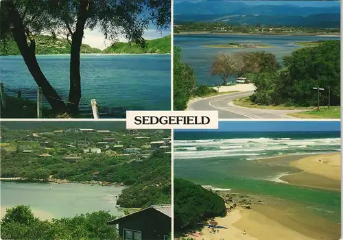 Sedgefield (Westkap) Multi-View: LAGOON RIVER MOUTH AND BEACH, Südafrika 1975