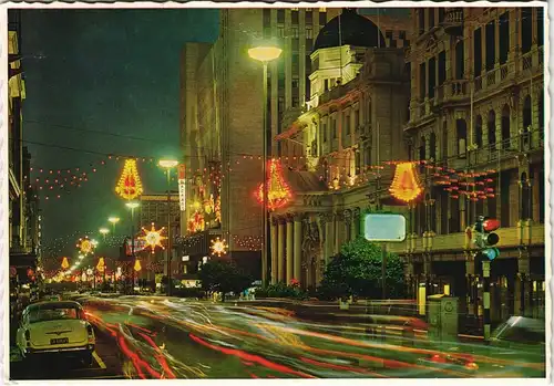 Kapstadt Kaapstad FESTIVE MOOD Adderley Street, Stadt Südafrika 1965