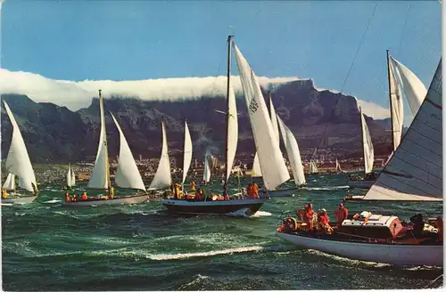 Postcard Südafrika First Cape to Rio race, Segeln vor Südafrika 1971