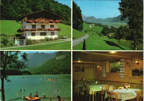 Ansichtskarte Kramsach Gästeheim Zeindl Mehrbild-AK 4 Ansichten 1980