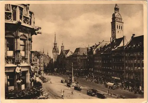 Ansichtskarte München Marienplatz 1940