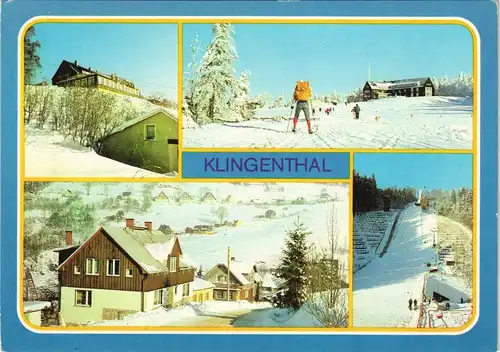 Klingenthal Gasthaus, Piste mit Gasthaus, Überblick, Sprungschanze 1981