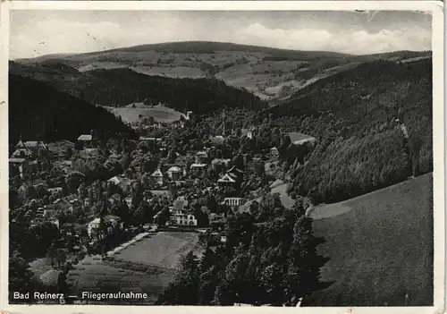 Bad Reinerz Duszniki-Zdrój Panorama-Ansicht Fliegeraufnahme Luftaufnahme 1935