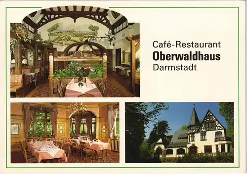 Darmstadt Café-Restaurant Oberwaldhaus Dieburger Straße Steinbrücker Teich 1990