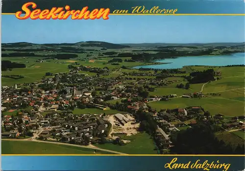 Seekirchen am Wallersee Sommerfrische und Badeort Seekirchen Luftaufnahme 1975
