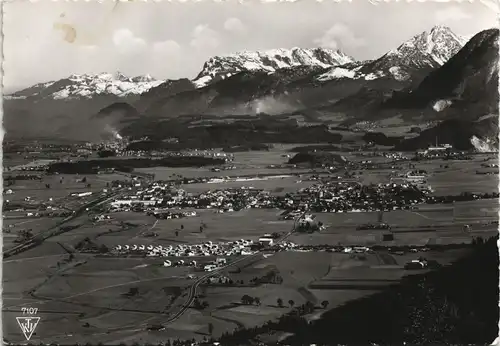 Ansichtskarte Wörgl Panorama Tirol mit Kaisergebirge 1960