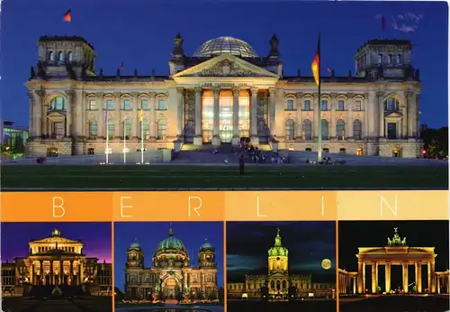 Berlin Reichstag im Abendlicht u. weitere Sehenswürdigkeiten 2005