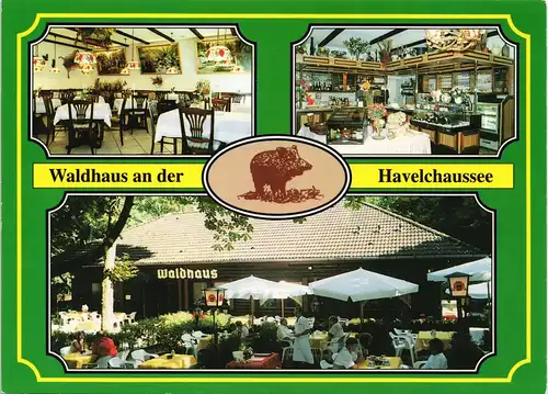 Ansichtskarte Berlin Waldhaus an der Havelchaussee Mehrbild-AK 2000