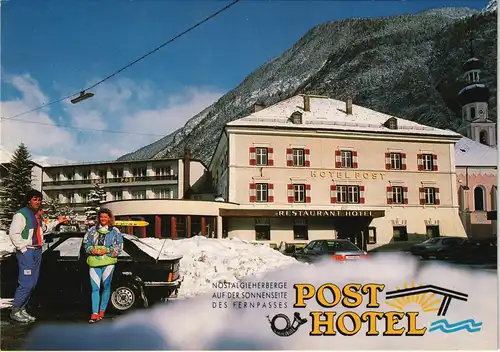 Ansichtskarte Nassereith Post Hotel Nostalgieherberge 1990