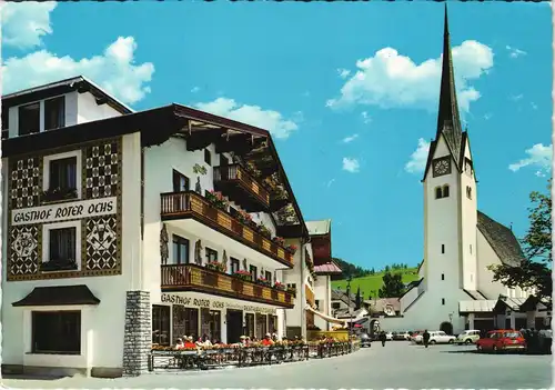 Ansichtskarte Abtenau Gasthof Roter Ochs am Marktplatz (Land Salzburg) 1975