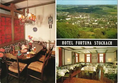 Ansichtskarte Stockach Mehrbildkarte HOTEL FORTUNA Fam. Messmer 1980