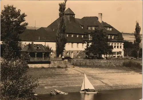 Dippoldiswalde Talsperre Malter HO-Hotel Haus Seeblick, Paulsdorf, DDR AK 1963