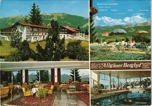 Ansichtskarte Sonthofen Mehrbildkarte mit Sporthotel Allgäuer Berghof 1966