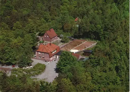 Wingst Luftbild Gast- und Pensionshaus Zur Königstanne Bes. Tiedemann 1960